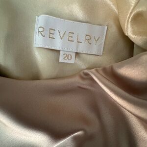 Revelry Champagne Gold Bridesmaid Dress Size 20